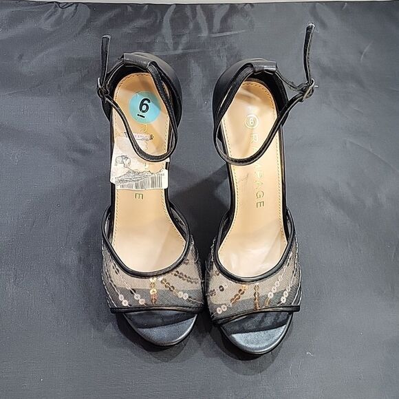 BRAND NEW RAMPAGE HIGH HEEL STILETTOS ADJUSTABLE BUCKLE STRAP SANDAL - Picture 3 of 15